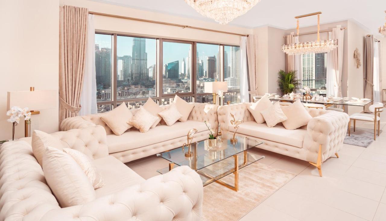 Elite Royal Apartment - Panoramic Full Burj Khalifa, Fountain & Skyline View - Baron Dubaj Zewnętrze zdjęcie